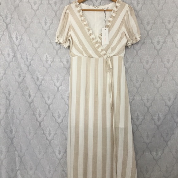 NWT After Market Faux Wrap Maxi Dress - Picture 2 of 6